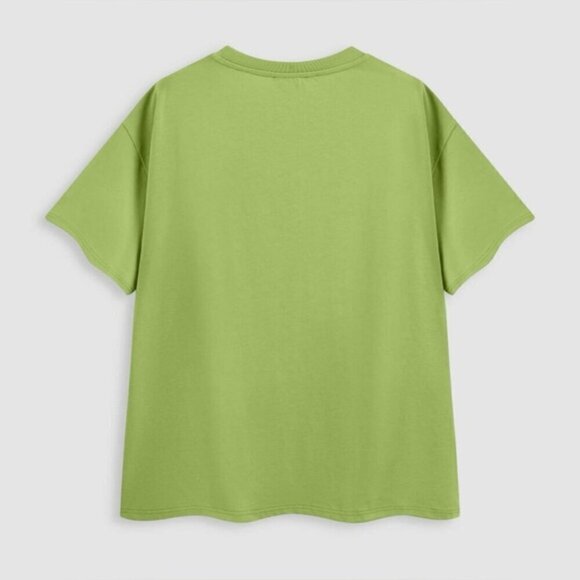 Cider - Women's, Cotton Oversized Tee, Curve & Plus - Green. Size: 3XL. NIB - Picture 7 of 11